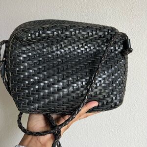 Vintage Woven Leather Crossbody Women's Bag LJS Collection